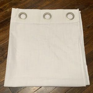 White curtain panel. 36x80.